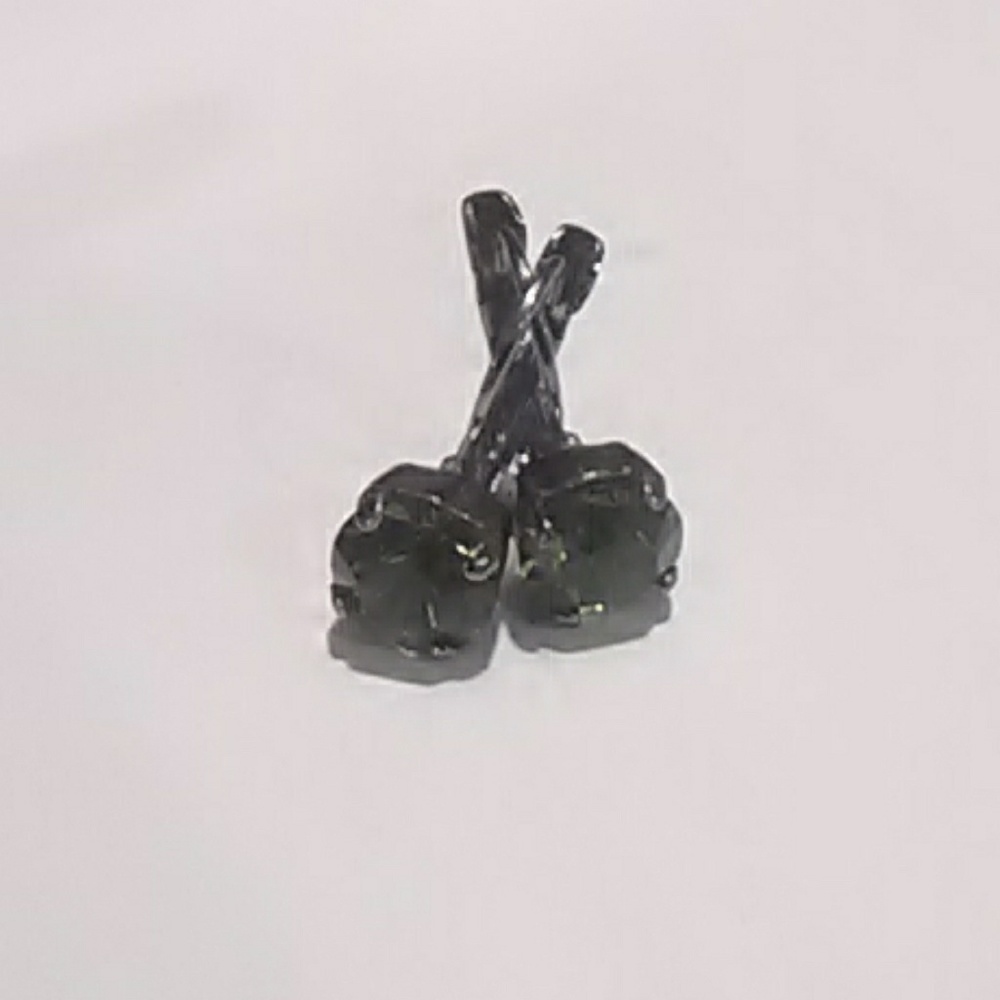Sabika inspired olive green crystal earrings